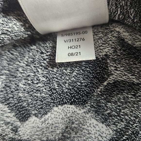 Athleta Elation Textured Tight Womens Medium Gray Floral Gym Stretch Feminine - Picture 6 of 11